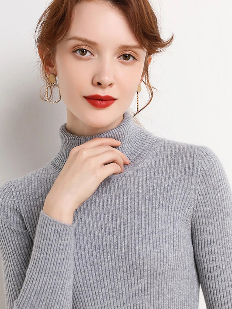 Turtleneck Sweater Knitted