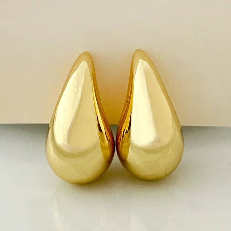 DomeDrop gold earrings