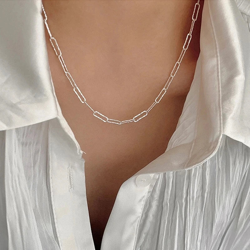 Clavicle chain choker necklace