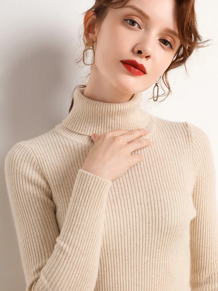 Turtleneck Sweater Knitted