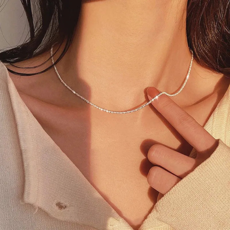 Clavicle chain choker necklace