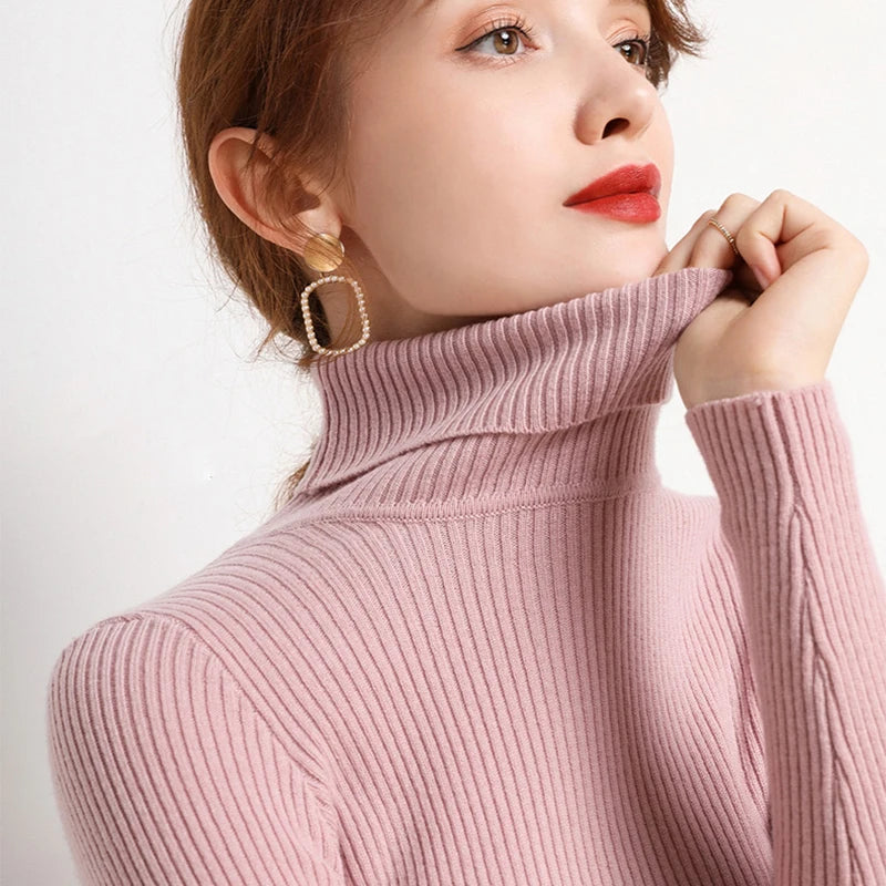 Turtleneck Sweater Knitted