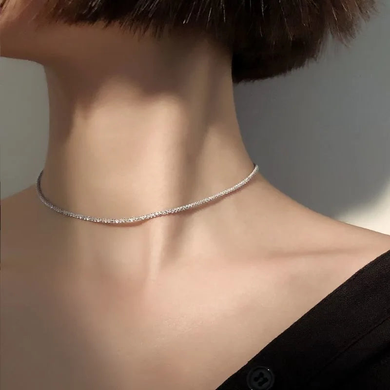 Clavicle chain choker necklace