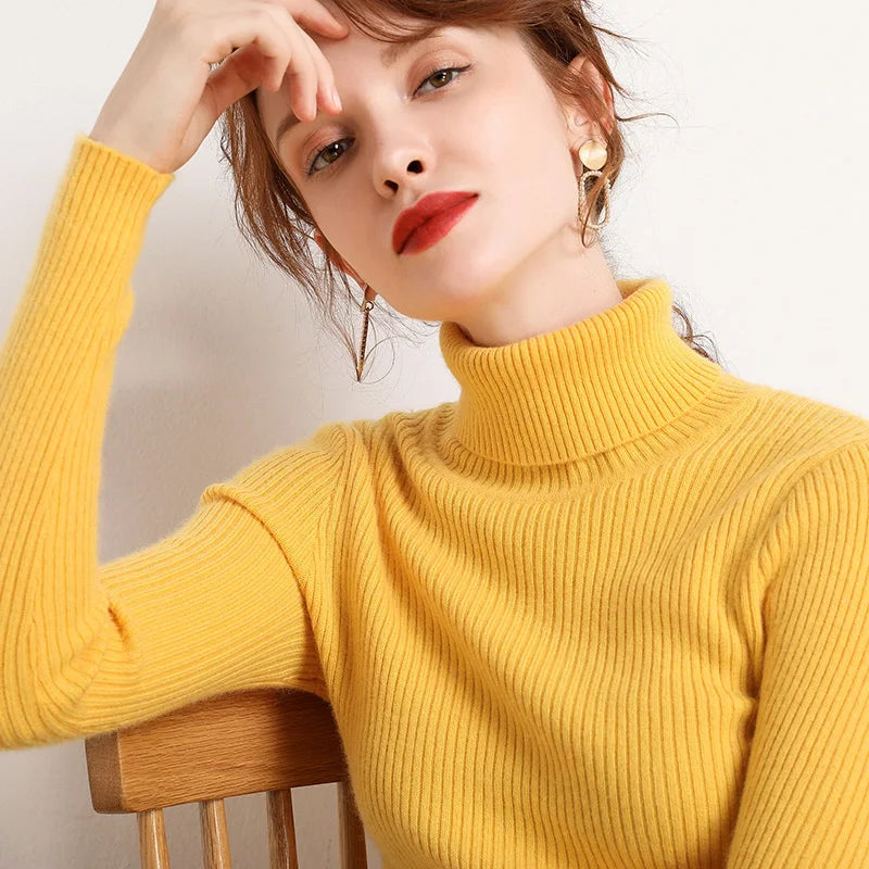 Turtleneck Sweater Knitted