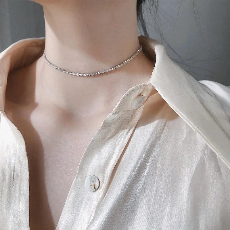 Clavicle chain choker necklace