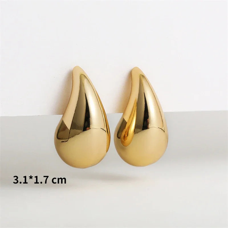 DomeDrop gold earrings