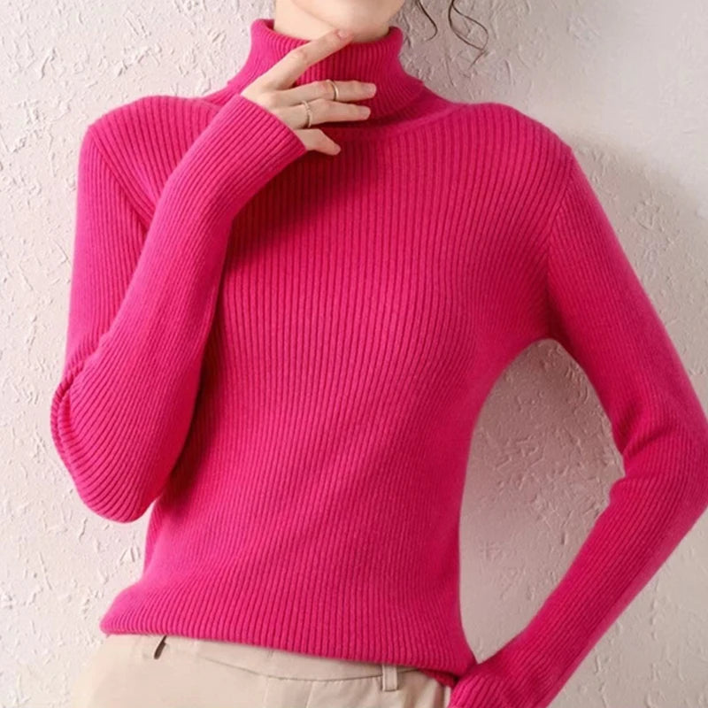 Turtleneck Sweater Knitted