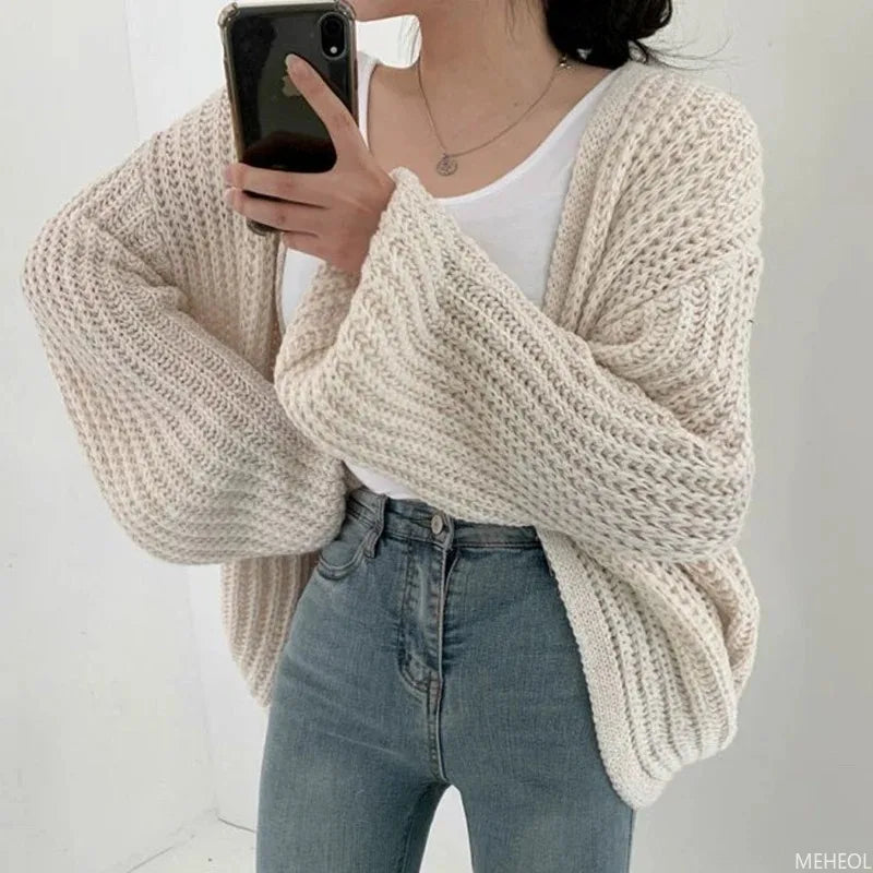 Casual Versatile Knit Cardigan Sweater