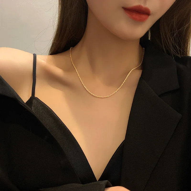 Clavicle chain choker necklace