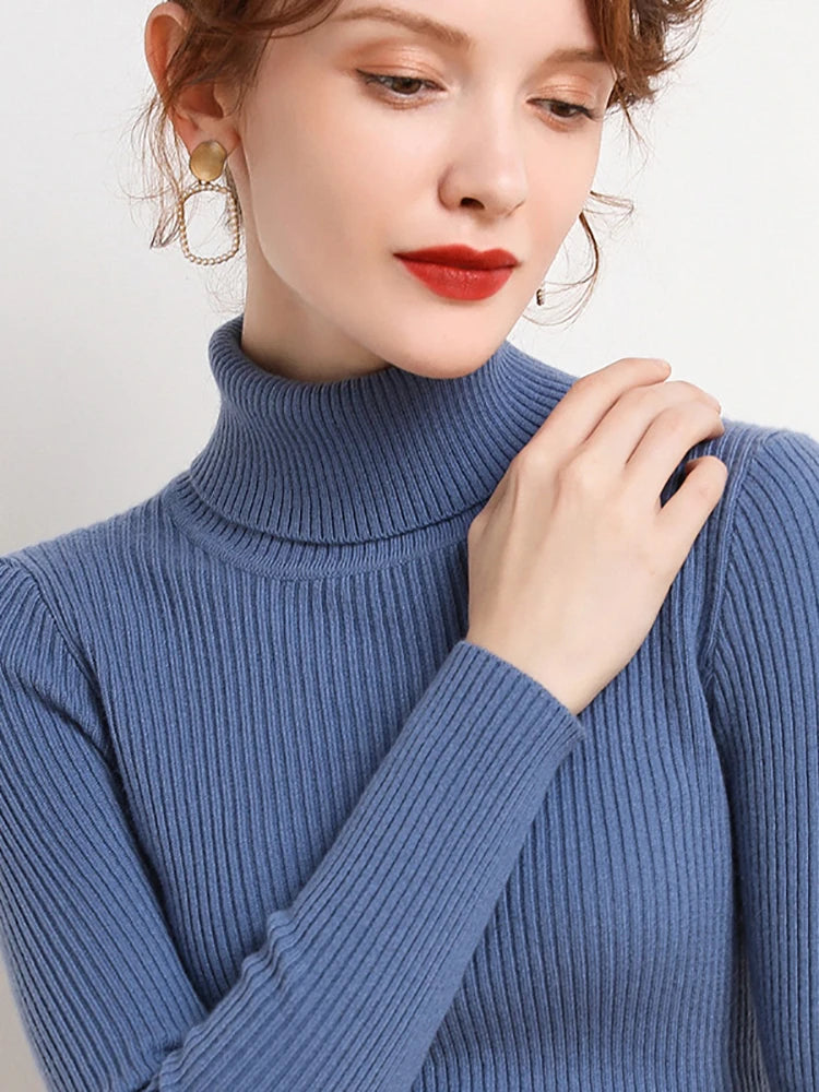 Turtleneck Sweater Knitted